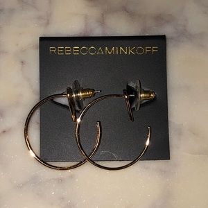 Rebecca Minkoff Mini Heart Hoop Earrings